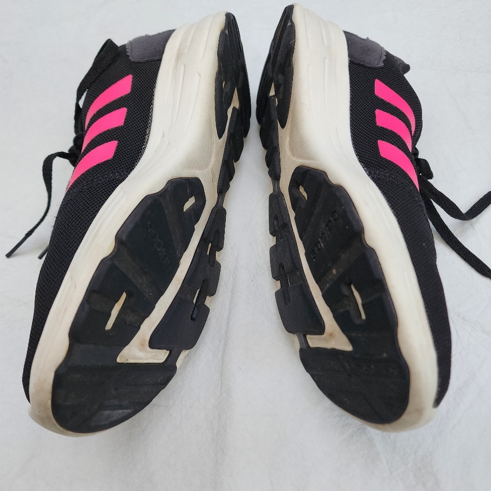 Adidas sneakers for Men Black/Pink Stripes Size 10 - Picture 2 of 10